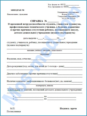 Купить медицинскую справку о болезни в университет в Королёве